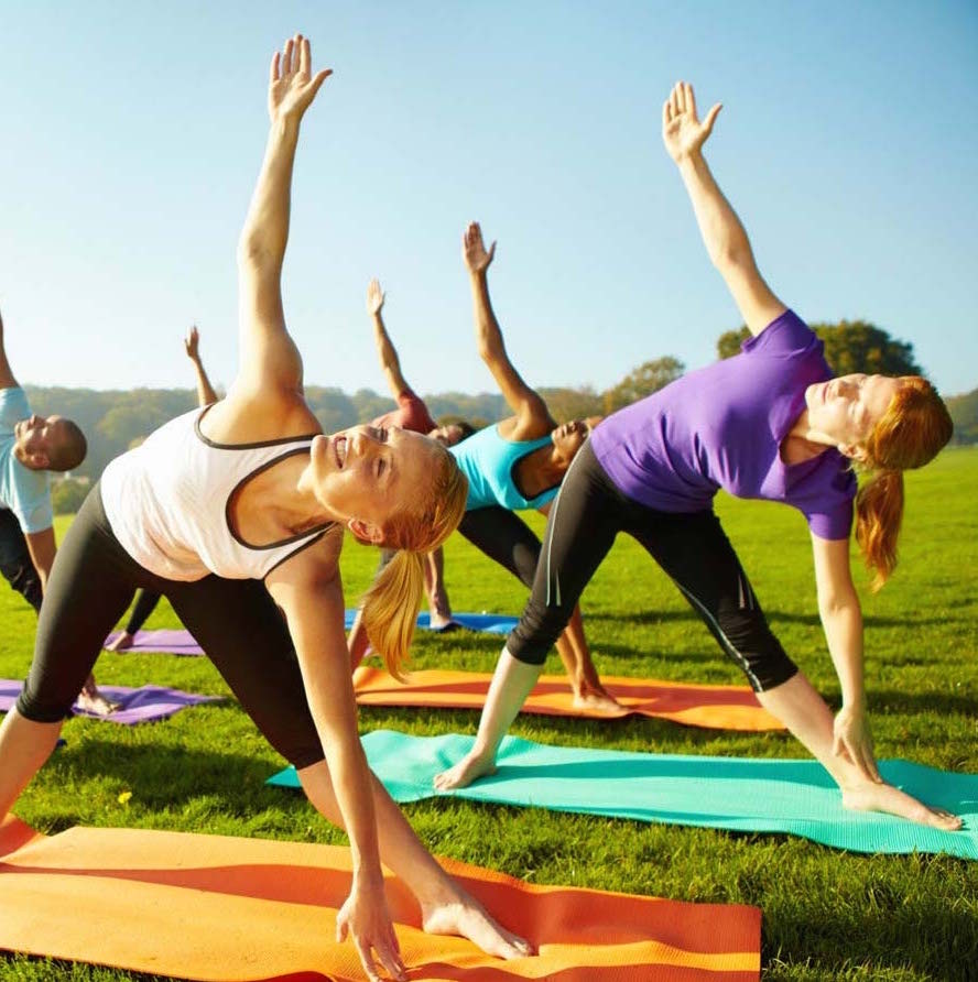 yoga evjf lyon en exterieur